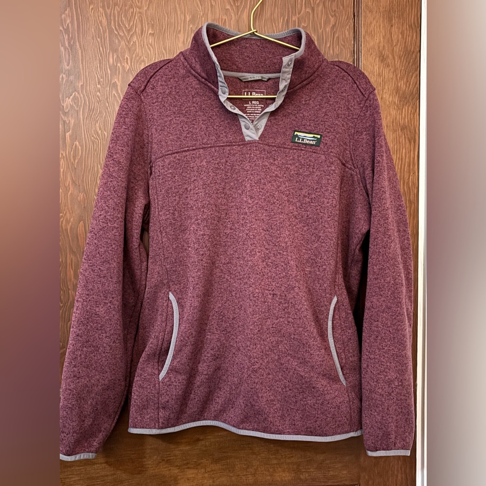 L.L. Bean Women’s Burgundy Knit Pullover